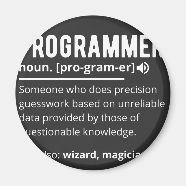 Íman Desenvolvedor de código do programador engraçado s (Frente)