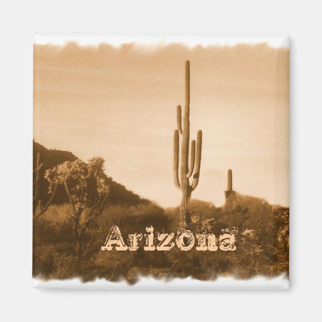 Íman Deserto em sépia, Arizona (Frente)