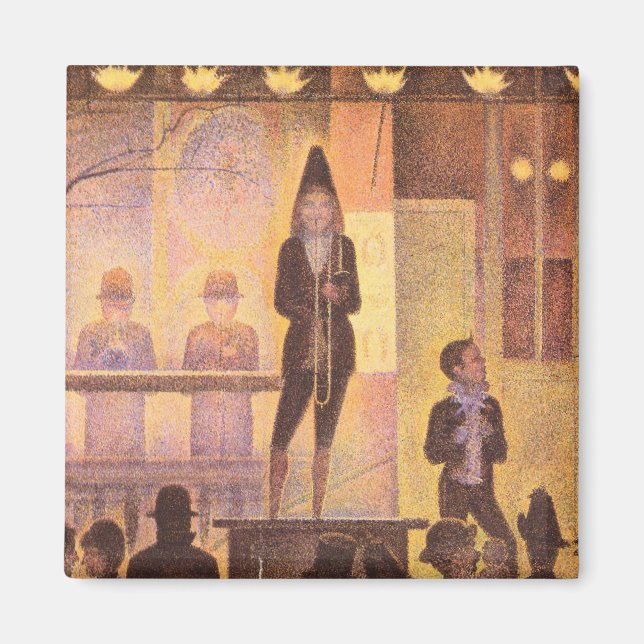 Íman Desfile de circo por Georges Seurat (Frente)