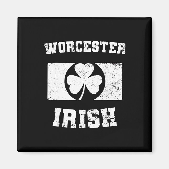 Íman Desfile do Dia de São Patrício Worcester Irish Des (Frente)