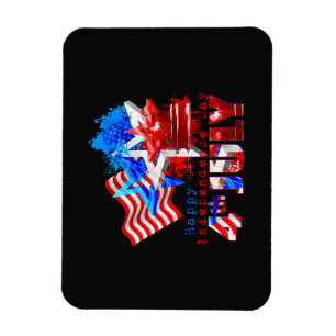 Íman Desfrute Camisetas USA 4 De Julho Legal Feliz Inde