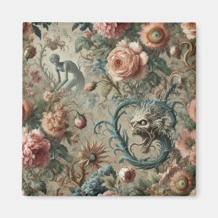 Íman Desgraça habitável - Design Floral Gótico Vitorian