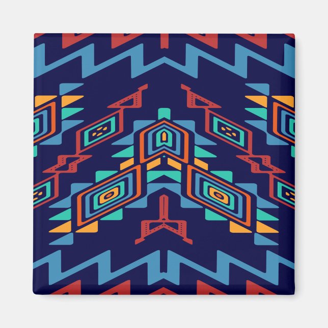 Íman Design abstrato de formas distorcidas (Frente)