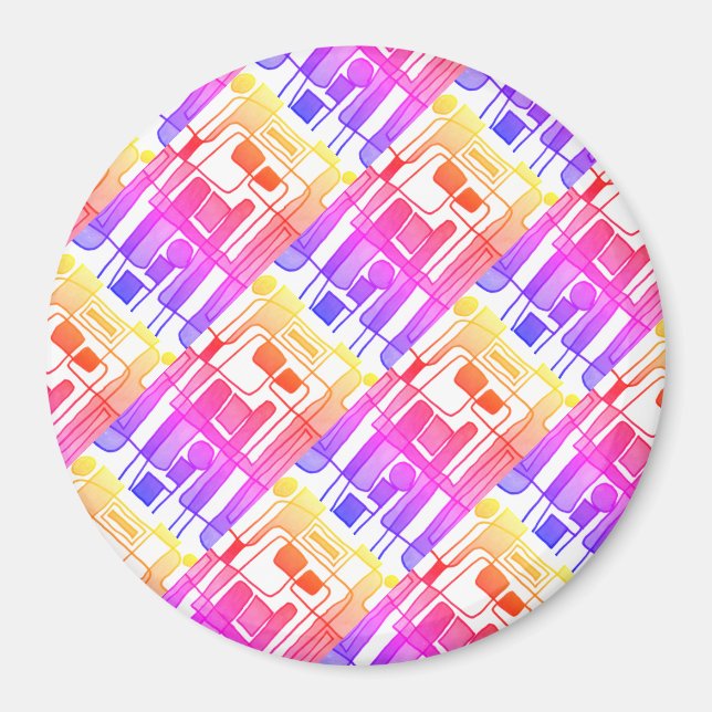 Íman Design abstrato moderno de cor clara (Frente)