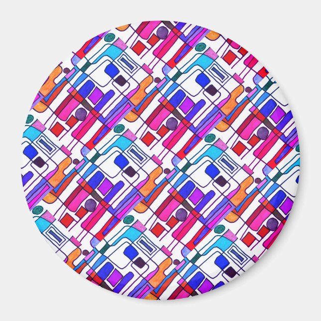 Íman Design abstrato moderno de cor clara  (Frente)