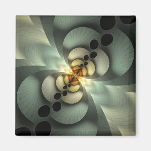 Íman Design abstrato verde