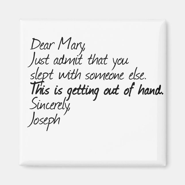 Íman Design ateu engraçado (Frente)