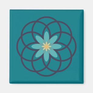 Íman Design azul de azul-Marinho