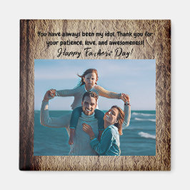 Íman design azul e vermelho para o melhor pai de sempre