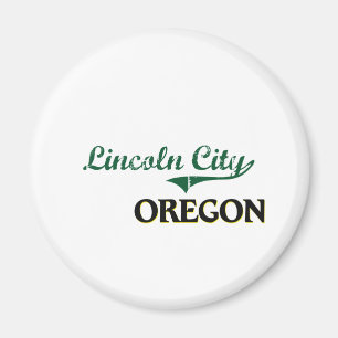 Íman Design clássico de Oregon da cidade de Lincoln