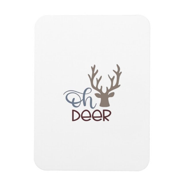 Íman Design Clássico Retro Oh Deer  (Vertical)