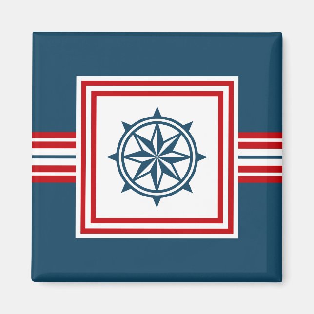 Íman Design com tema náutico (Frente)