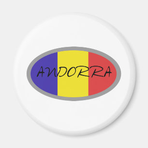 Íman Design da bandeira de Andorra!