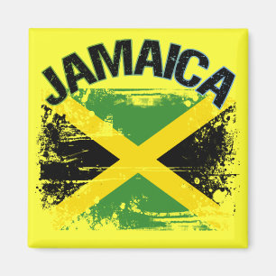 Íman Design da bandeira de Jamaica do estilo do Grunge