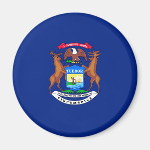 Íman Design da bandeira do estado do Michigan