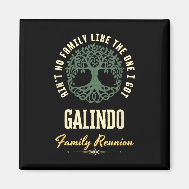 Íman Design da Reunião Familiar 2025 - Galindo (Frente)