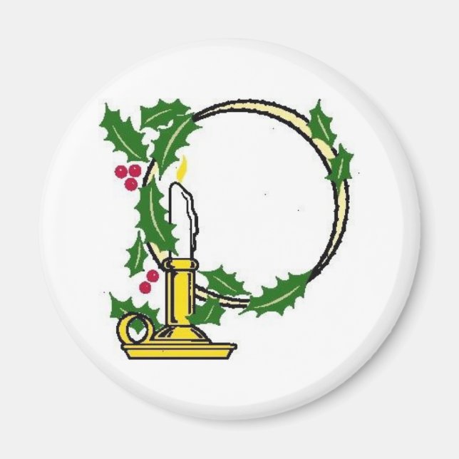 Íman Design da Vela de Natal (Frente)
