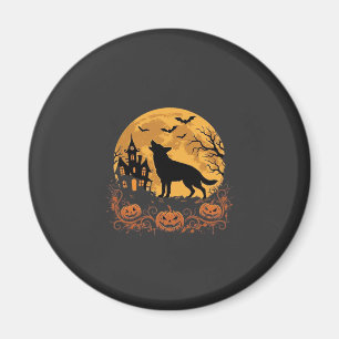 Íman Design de abóbora da lua de Halloween do Pastor Al