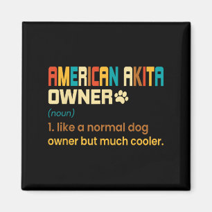 Íman Design de Amante do Akita Americano - Presente Par