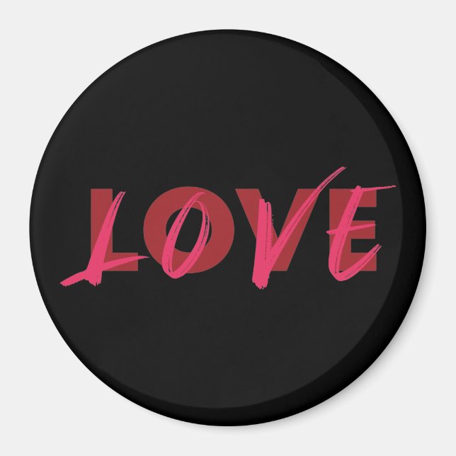 Íman Design de amor moderno, vibrante, legal, moderno (Frente)