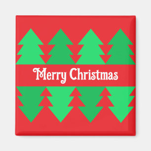 Íman Design de Árvore Simples Feliz de Natal