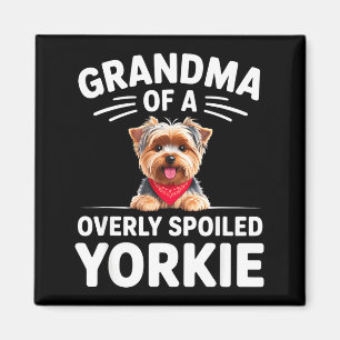 Íman Design de Avó de Yorkie Excessivamente Orgulhosa