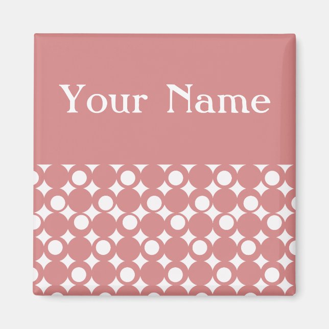 Íman Design de Bola de Mod Rosa @ Emporio Moffa (Frente)