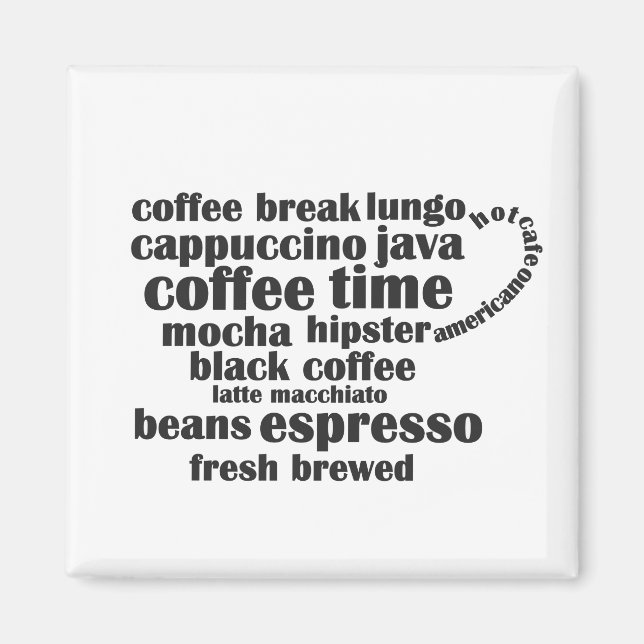 Íman Design de café (Frente)