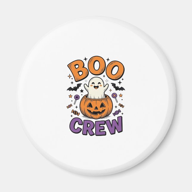 Íman Design de Camisa de Halloween Abóbora Fantasma Fof (Frente)