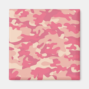Íman Design de Camo Rosa