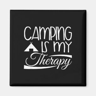 Íman design de camper - camping é minha terapia 