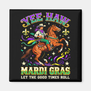 Íman Design de Carnaval de Cowboy de Cavalos Yee Haw Ma