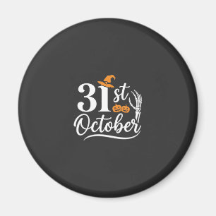 Íman Design de Chapéu de Bruxa de Abóbora de Halloween 