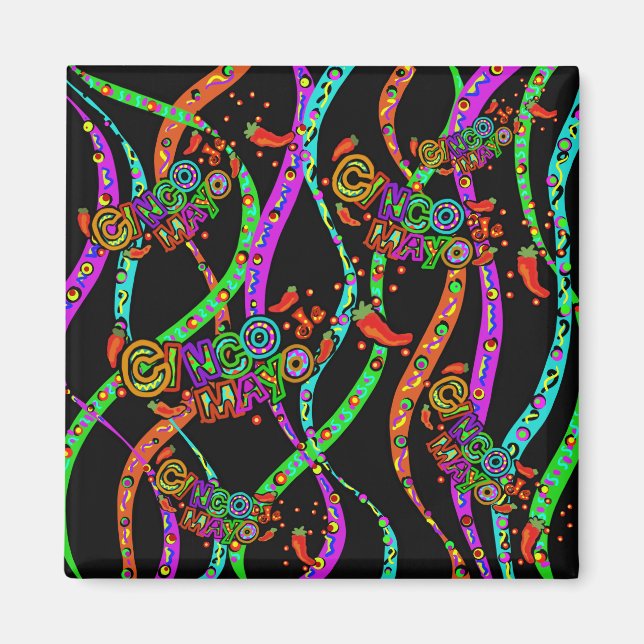 Íman Design de Cinco de Mayo (Frente)