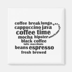 Íman design de copo de café