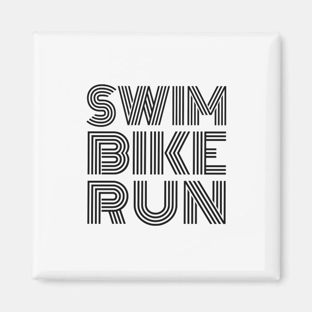 Íman Design de corrida de natação de Triathlon (Frente)