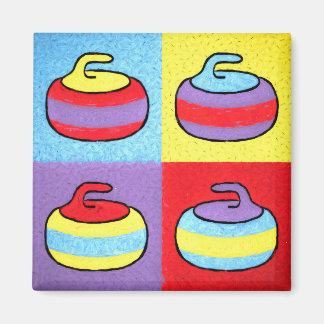Íman Design de Curling que é Pop Art