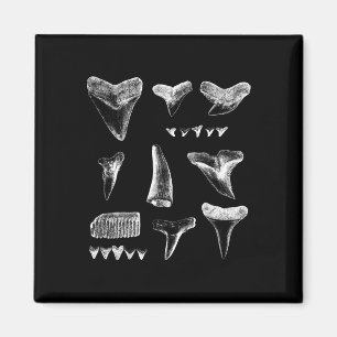 Íman Design de Dentes Engraçados De Tubarão Para Homens