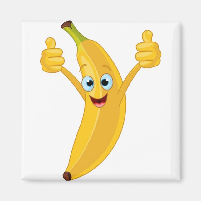 Íman Design de desenho animado de Banana (Frente)