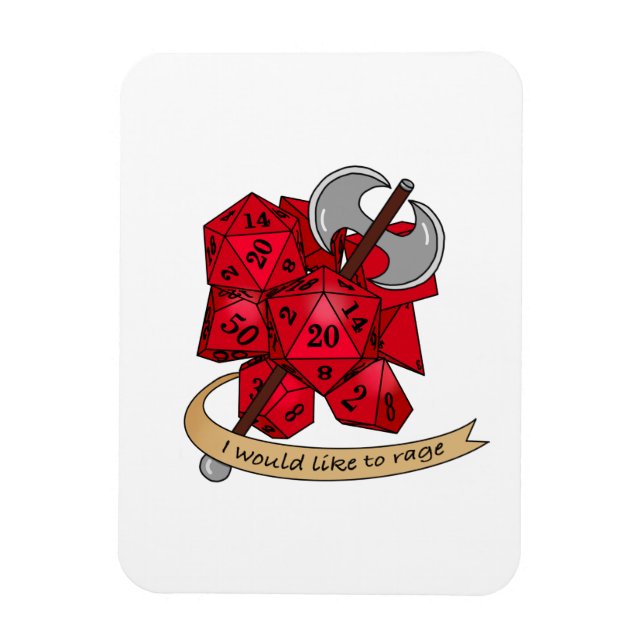 Íman Design de Dice Barbary (Vertical)