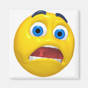 Íman Design de Emoji Chocado
