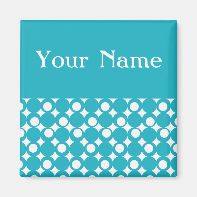 Íman Design de Escória Turquesa no Emporio Moffa (Frente)