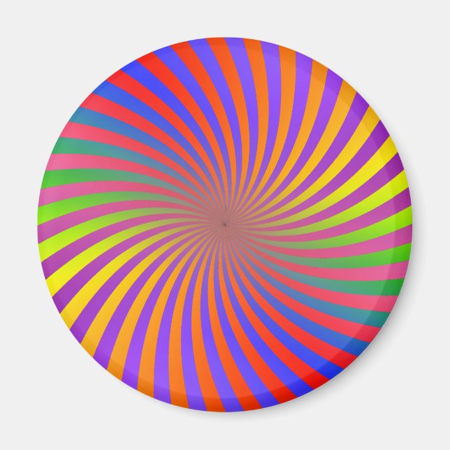 Íman Design de espiral psicodélica: (Frente)