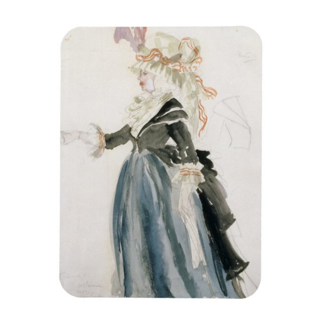Íman Design de fantasia de 'Misa Sert' como 'Une Dame d (Vertical)