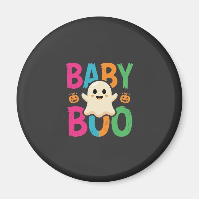 Íman Design de Fantasma de Halloween Baby Boo_1 (Frente)