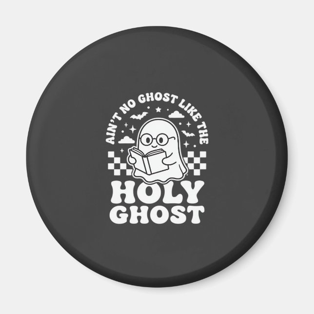 Íman Design de Fantasma de Halloween Retrô Espírito San (Frente)