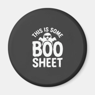 Íman Design de Fantasma Folha Boo Halloween Engraçado_1