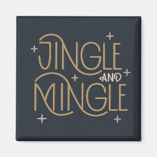 Íman Design de Festivo Jingle e Mingle Holiday