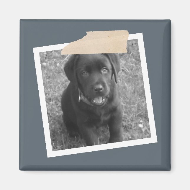 Íman Design de Fita Personalizada e Quadro de Foto (Frente)
