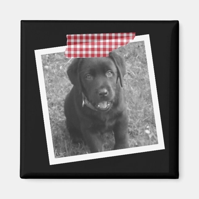 Íman Design de Fita Personalizada e Quadro de Foto (Frente)